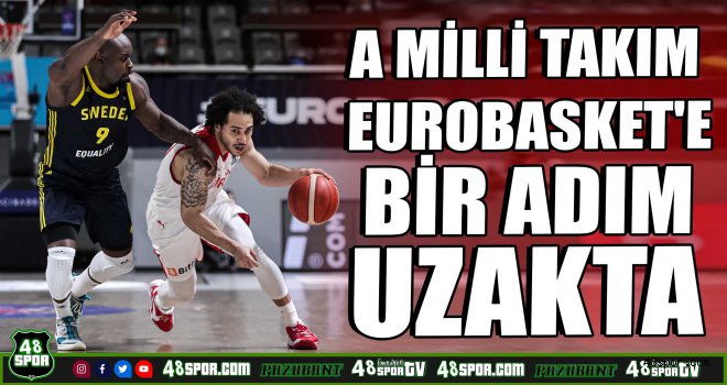 A Milli Takım EuroBasket'e bir adım uzakta
