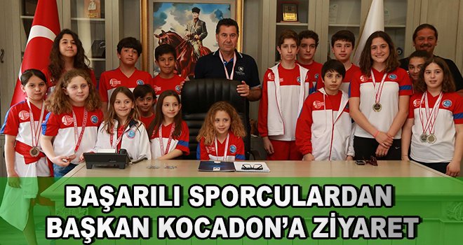 Başarılı Sporculardan Başkan Kocadon'a Ziyaret 