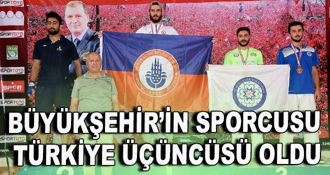 Büyükşehir’in sporcusu Türkiye üçüncüsü oldu