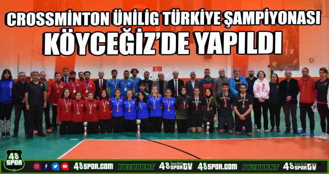 Crossminton Ünilig Türkiye Şampiyonası Köyceğiz’de yapıldı