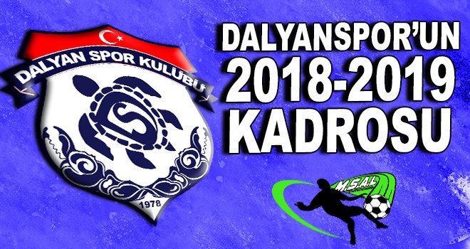 Dalyanspor 2018-2019 kadrosu