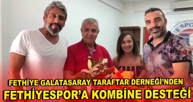 Fethiye Galatasaray Taraftar Derneği’nden Fethiyespor'a kombine desteği
