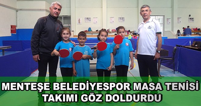 Menteşe Belediyespor Masa Tenisi Takımı Göz Doldurdu