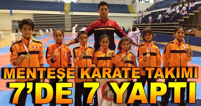 Menteşe Karate Takımı 7’de 7 Yaptı