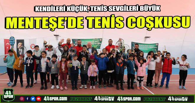 Menteşe'de Küçükler Tenis Şenliği düzenlendi