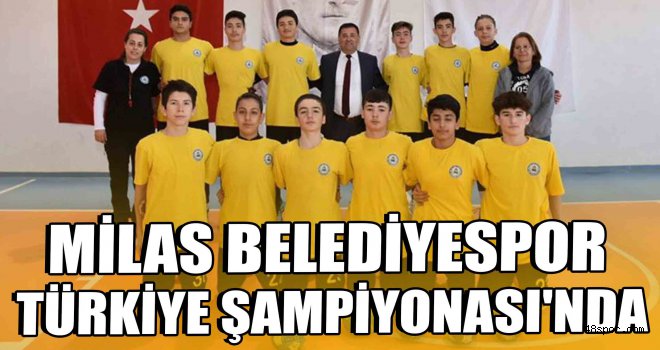Milas Belediyespor Hentbol takımı Türkiye Şampiyonası'nda