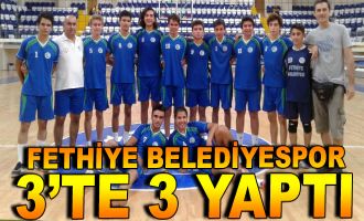 Fethiye Belediyespor Voleybol Takımı 3’te 3 Yaptı!	