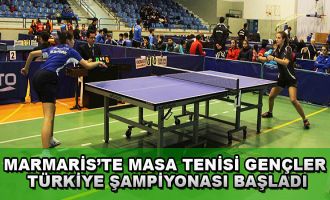 Marmaris'te Masa Tenisi Gençler Türkiye Şampiyonası Başladı