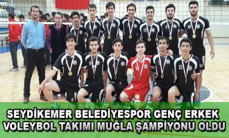 Seydikemer Belediyespor Genç Erkek Voleybol Takımı Muğla Şampiyonu Oldu