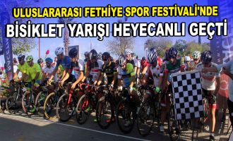 Uluslararası Fethiye Spor Festivali'nde bisiklet yarışı heyecanlı geçti