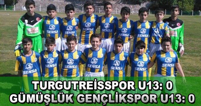 Turgutreisspor U13 ile Gümüşlük Gençlikspor U13 Golsüz Berabere