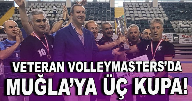 Veteran Volleymasters'da Muğla'ya üç kupa