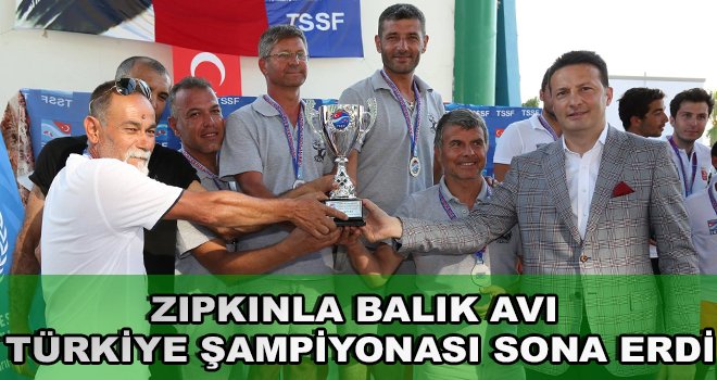Zıpkınla Balık Avı Türkiye Şampiyonası Sona Erdi